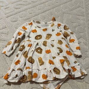 Angel Dear Pumpkin and Donut Print One Piece